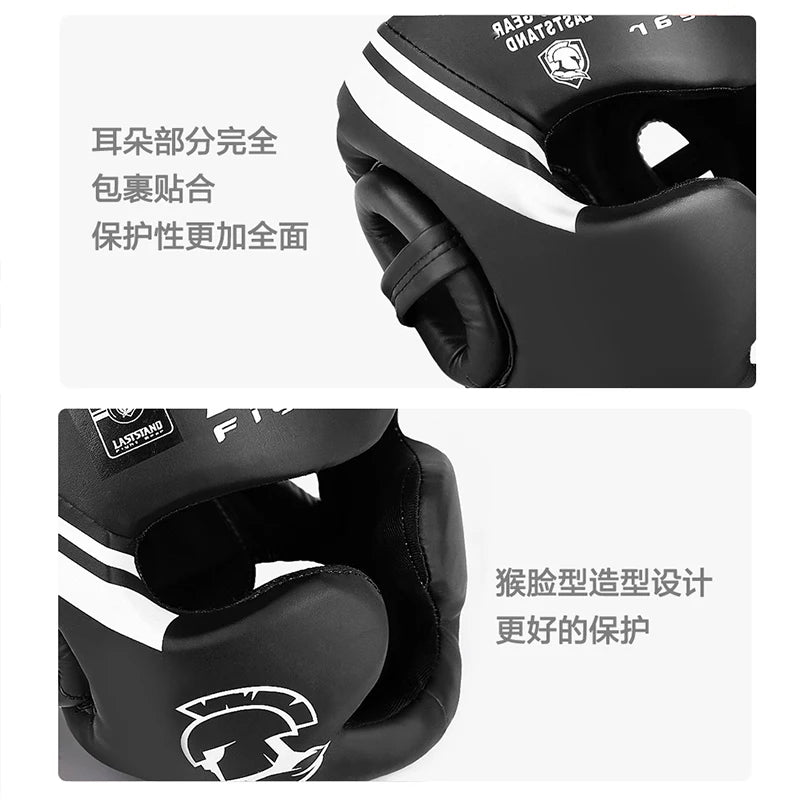 Boxing MMA Safety Helmet Head Gear Protectors Adult Child Training Headgear