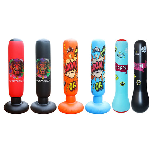 Kids Inflatable Punching Bag Free Standing Boxing Bag