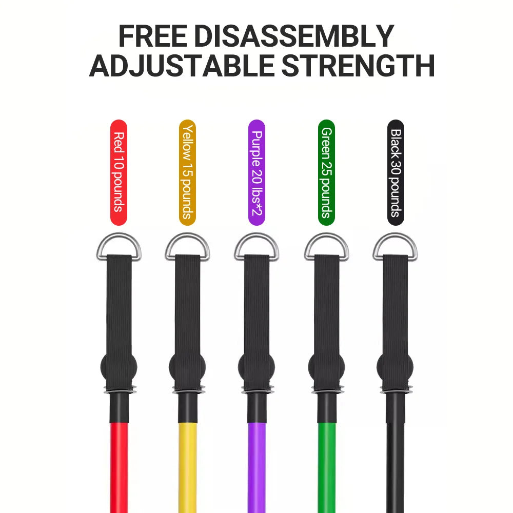 Resistance Bands Set Multi-function Tensioner Suit Muscle Training