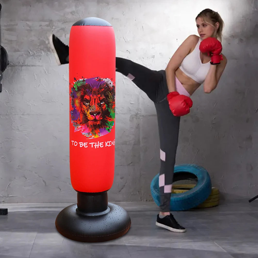 Kids Inflatable Punching Bag Free Standing Boxing Bag