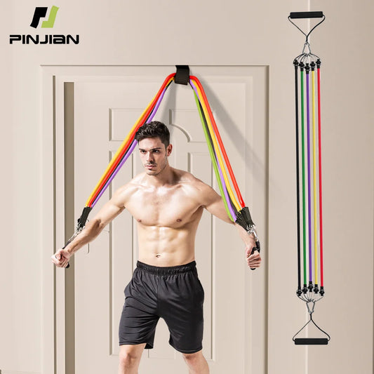 Resistance Bands Set Multi-function Tensioner Suit Muscle Training